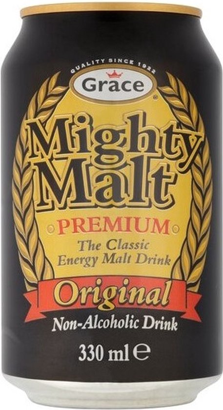 Grace - Frisdrank - Mighty Malt - 24 x 0,33 Liter blik