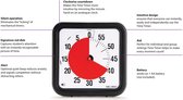 Time Timer Large 30x30cm - Visuele Countdown Timer - Tijdmanagement Tool - School, Thuis, Kantoor - Optioneel Alarm met Sterkte Regelaar - Geen Luid Getik - Magnetisch (Zwart)
