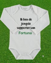 Mooi baby rompertje met uw club Fortuna Sittard