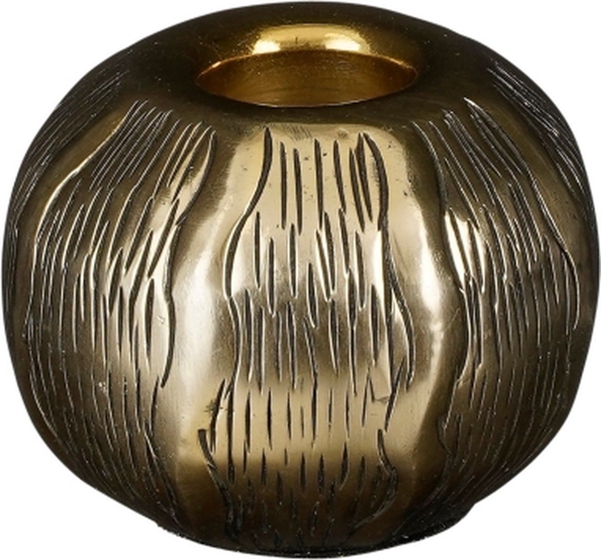 Mica Decorations Sfeerlicht Cezar - Aluminium - Goud - 11 x 9 x 11 cm (BxHxD)