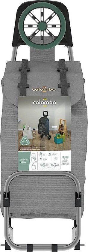 50 liter Aluminium Trolley Winkeltrolley, inklapbaar, winkelwagen, waterafstotend, opvouwbaar, winkeltas met 2 wielen, winkelmand op wielen, groot - bloemen