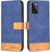 BINFEN Color Book Case - Geschikt voor Samsung Galaxy A41 Hoesje - Blauw