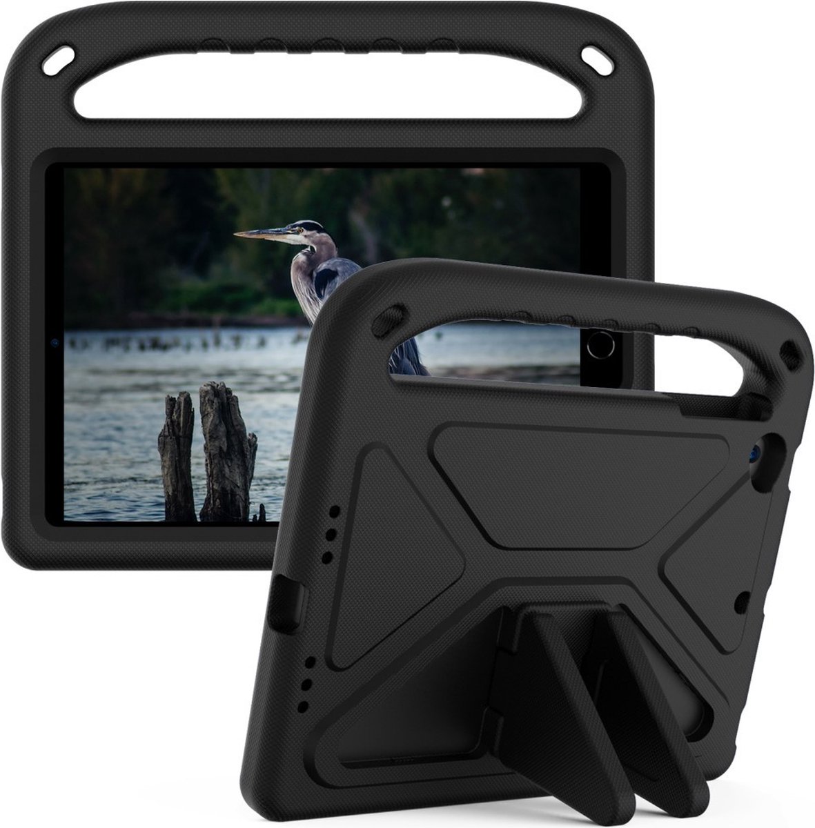 Tablethoes geschikt voor iPad Mini Hoesje - ShockProof Kids Case - Zwart