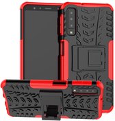 Coverup Rugged Kickstand Back Cover - Geschikt voor Samsung Galaxy A7 (2018) Hoesje - Rood
