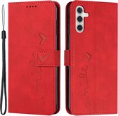 Coverup Smile Book Case - Geschikt voor Samsung Galaxy A13 5G / A04s Hoesje - Rood