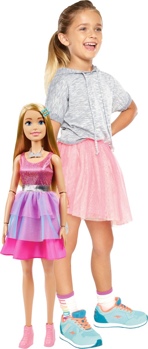 Barbie - Roze jurk - 73 cm - Barbie pop