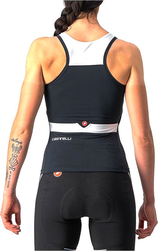 Castelli Maillot Cyclisme Sans Manches Femme Zwart - SOLARIS TOP SKYLIGHT-POP BLACK- S