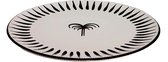 Enza Fasano - Onderbord palmboom wit zwart Pizzolato 31,5cm - Onderborden