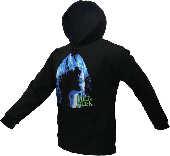 Billie Eilish Neon Shadow Blue Pullover Trui - Officiële Merchandise