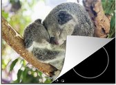 KitchenYeah® Inductie beschermer 70x52 cm - Koala's - Knuffel - Dieren - Kinderen - Jongens - Meisjes - Kookplaataccessoires - Afdekplaat voor kookplaat - Inductiebeschermer - Inductiemat - Inductieplaat mat