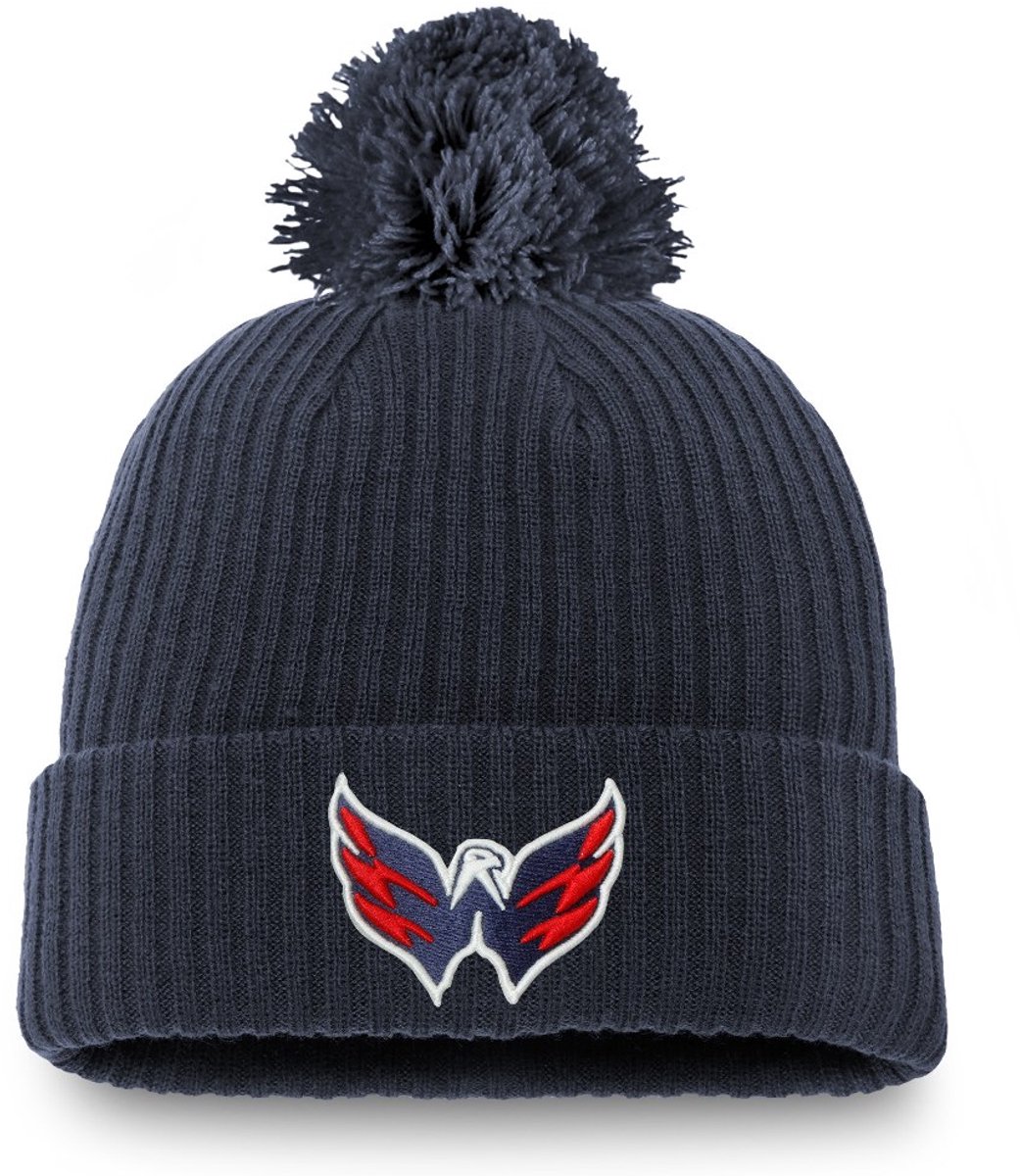 Fanatics - NHL - Core - Muts met Pom - Washington Capitals - IJshockey - Navy - One size