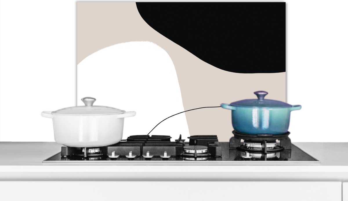 Spatscherm keuken - Abstract - Design - Vormen - Keuken - 60x40 cm - Achterwand keuken - Spatscherm