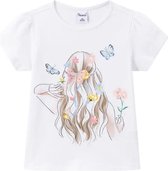 T-shirt fille détail papillon taille 110