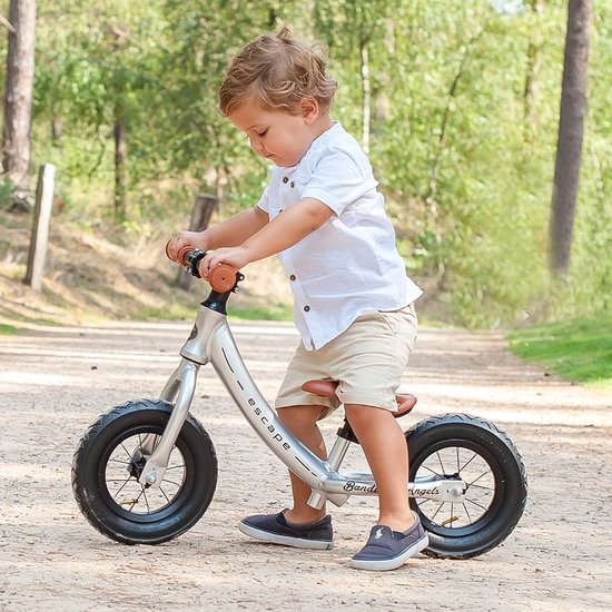Kinderkraft loopfietsje SPACE, lichtgewicht kinderfiets, zonder pedalen, met verstelbaar zadel, med tilbehør, blauw