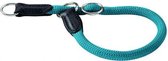 Hunter halsband voor hond freestyle met stop turquoise 45 cmx10 mm