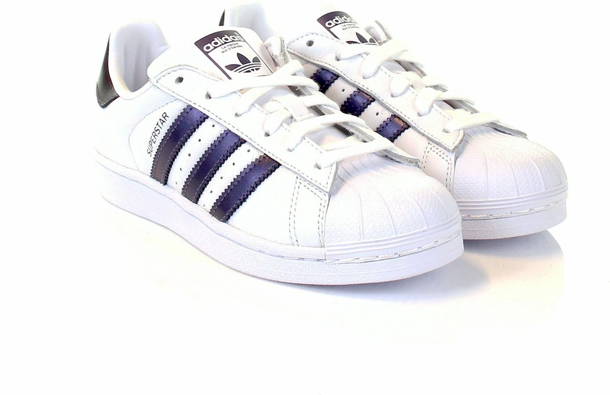 herten cijfer op vakantie adidas Superstar Sneakers Dames - White/Purple - Maat 36 | bol.com