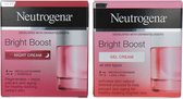 Neutrogena Bright Boost Night Cream + Gel Cream - 2 x 50 ml