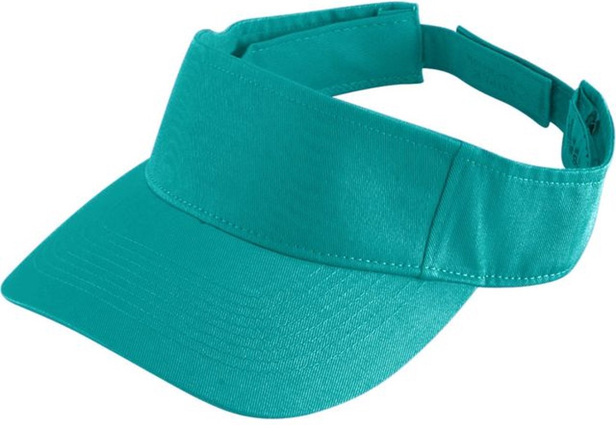 Augusta Sportswear - Zonneklep - Verstelbaar - Klittebandsluiting - Katoenen Zweetband - Volwassenen - Teal