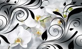 Flowers Orchids Abstract  Photo Wallcovering