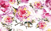 Flowers pink wallcovering