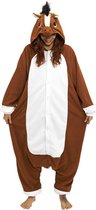 KIMU Onesie costume de cheval costume marron - taille XL-XXL - combinaison de cheval combinaison costume de maison festival