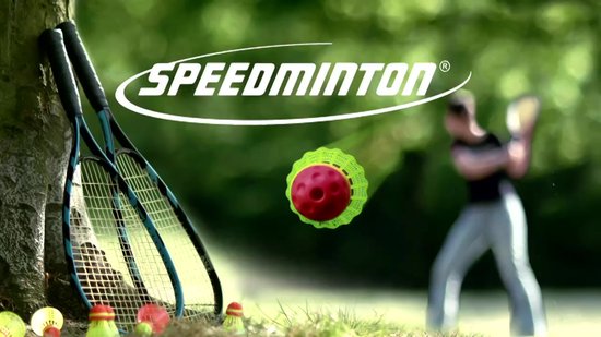 Speedminton S900 set - speedbadminton - crossminton - speed badminton set -  wit/grijs/rood | bol.com
