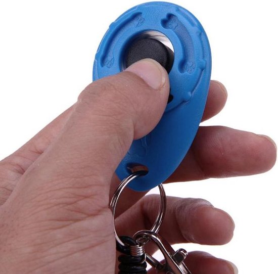 Foto: Petpaws training clicker voor de hond blauw