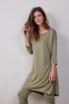 DIDI Dames Loose dress 3/4 sleeves in aloe green maat 46