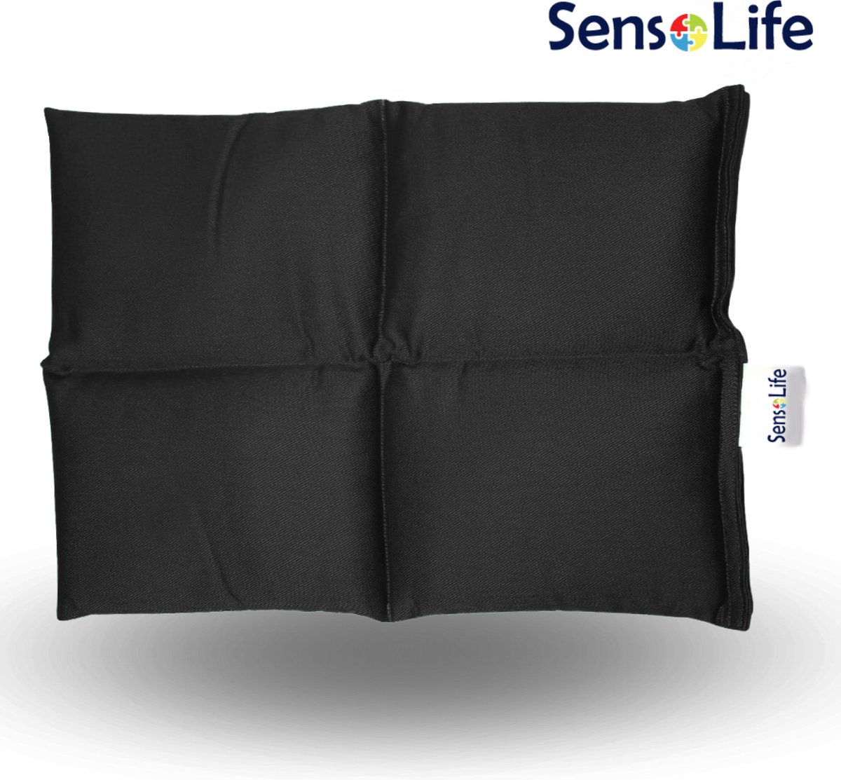 Goedkoopste Verzwaringskussen 30 x 40 cm - zwart - 4 kg - Verzwaarde schootkussen - ideaal maat, hulpmiddel voor school en sensorische integratietherapie