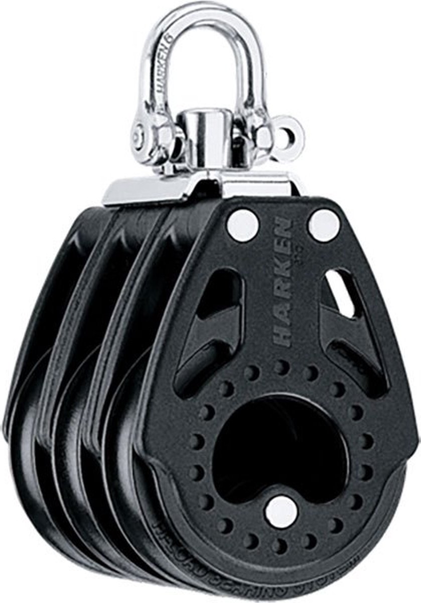 Harken Triple Carbo Block 57 Mm Zwart