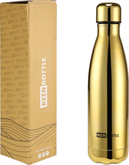 Keenbottle Drinkfles 500ml Goud RVS