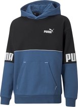 Puma Power Colorblock Fl Sweatshirt Blauw 5-6 Years Jongen