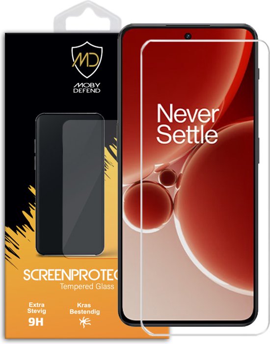 OnePlus Nord 3 Screenprotector - MobyDefend Case-Friendly Gehard Glas  Screensaver -... | bol