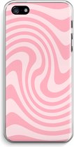 Case Company® - Coque pour iPhone 5 / 5S / SE (2016) - Swirl Rose - Coque souple pour téléphone - Protection sur tous les côtés et bord d'écran