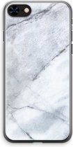Case Company® - Hoesje geschikt voor iPhone 8 hoesje - Witte marmer - Soft Cover Telefoonhoesje - Bescherming aan alle Kanten en Schermrand