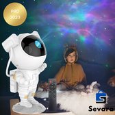 LED Sterren Projector Astronaut - Star Galaxy Projector - Sterrenhemel Kinderen En Volwassenen - Nachtlampje - USB - WIT