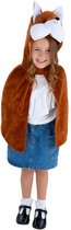 Smiffy's - Wolf & Vos Kostuum - Vrolijke Vos Cape Kind - Bruin - Small / Medium - Carnavalskleding - Verkleedkleding