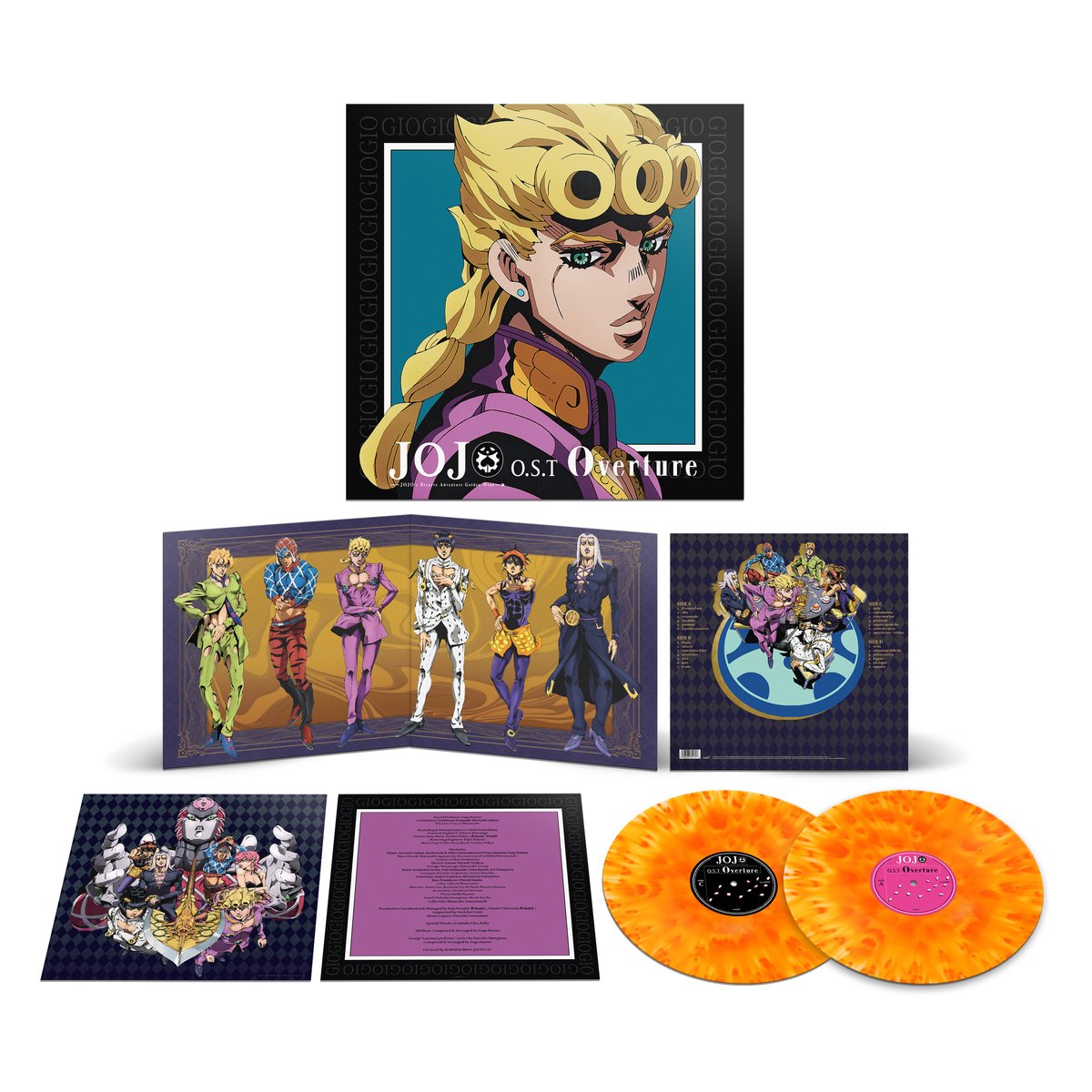 Sony Music - Jojo Golden Wind Overture LP - Anime soundtrack