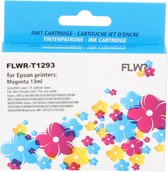 FLWR - Inktcartridge / T1293 / Magenta - Geschikt voor Epson