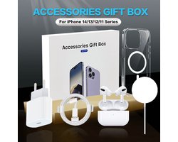 Vitalify 5 in 1 Accessoires Gift Box voor Iphone 14 geschikt voor