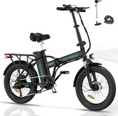 Hitway BK11 - Elektrische Fiets - E-Bike Opvouwbaar - 11.2Ah - Zwart/Groen