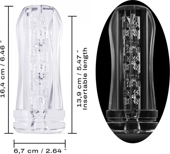 Dorcel Stroker / Manchon pour Masturbateur DEEP BLOW EXTREM - transparent