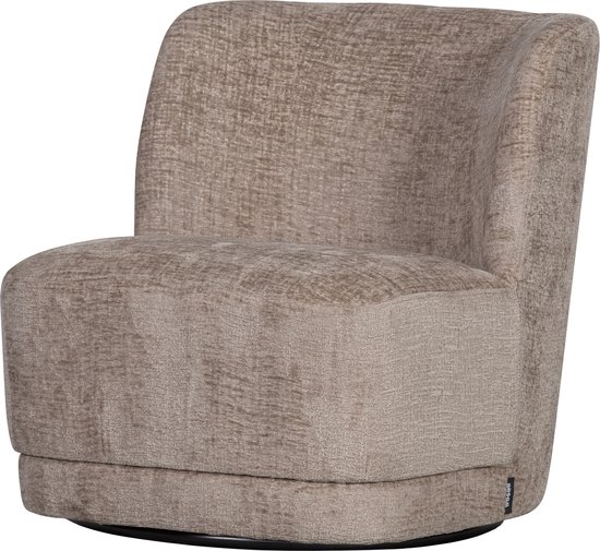 WOOOD Fauteuil pivotant Atty - Polyester - Sable - 75x74x65