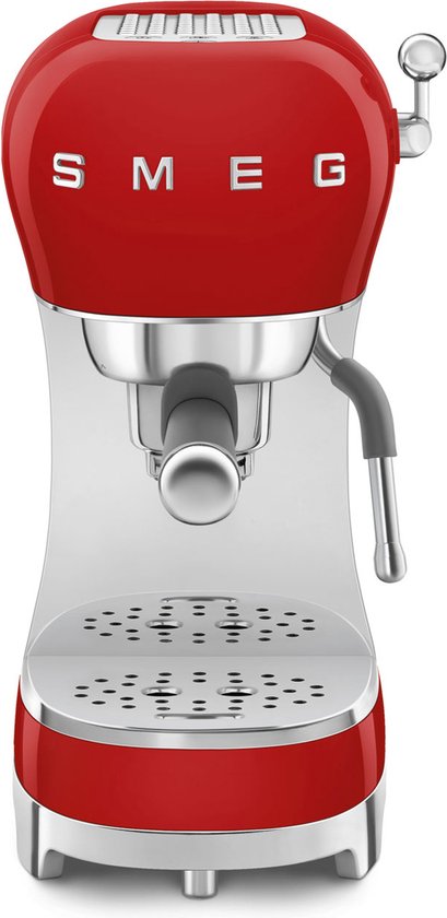 SMEG ECF02RDEU - Handmatige espressomachine - Rood - Stoompijp