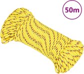 vidaXL - Boot - touw - 3 - mm - 50 - m - polypropyleen - geel