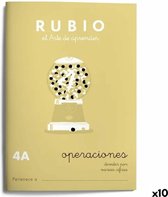 Wiskundeschrift Rubio Nº4A A5 Spaans 20 Lakens (10 Stuks)