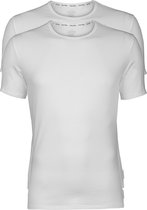 Calvin Klein Modern Cotton stretch T-shirts (2-pack) - O-hals - wit -  Maat L