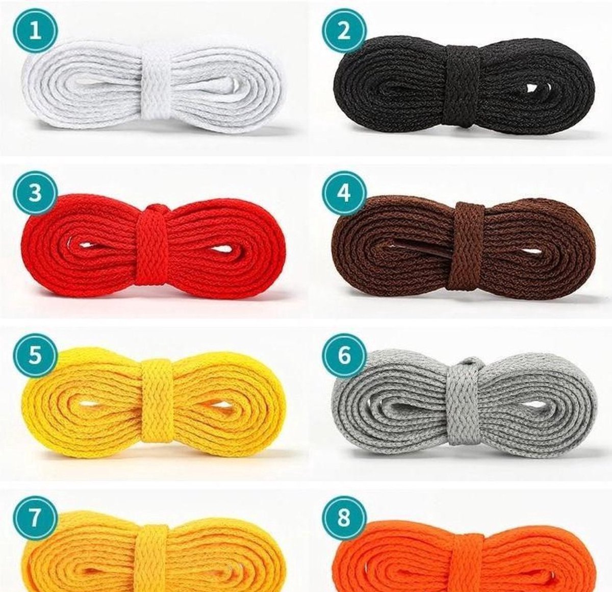 New Age Devi - "Grijze #6 Schoenveters - 150cm - Lange Veters voor Schoenen"