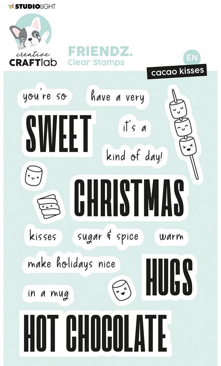 Studio Light Friendz Clear Stamp Cacao Kisses