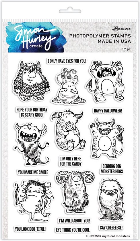 Ranger Simon Hurley Create. Photopolymer Stamp Mythical Monsters | bol
